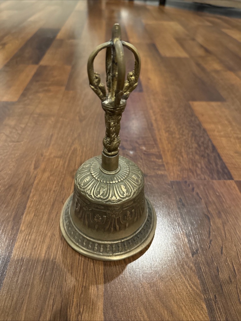 Vintage Tibetan Brass Buddhist Bell for Meditation